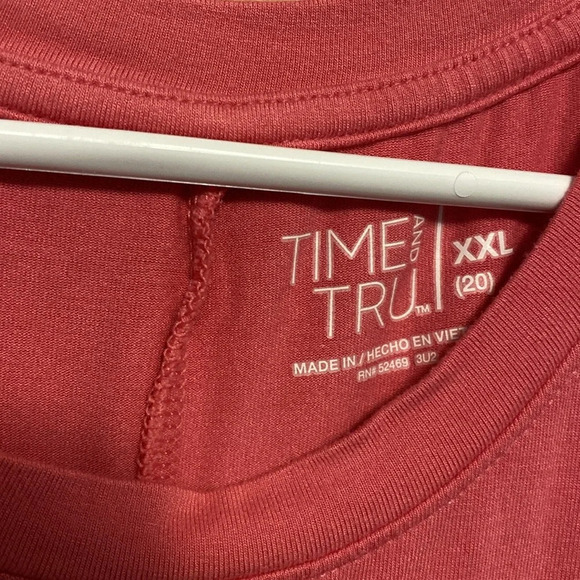 Time & Tru Knit Dress Sleeveless Size 20 Faded Rose Color NWT - Picture 7 of 9